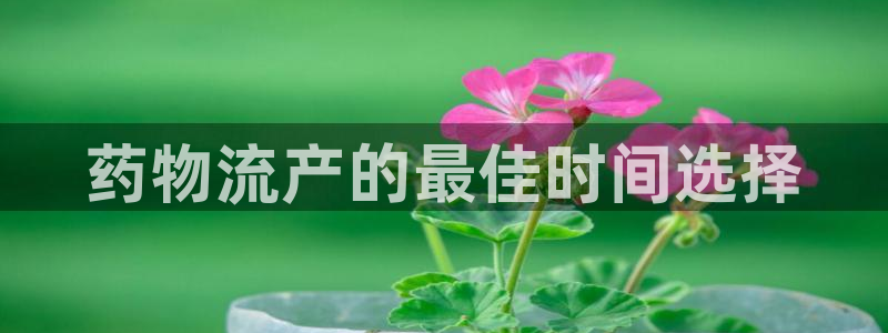 旺财28官网下载多少：药物流产的最佳