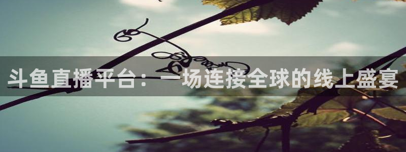 jrkan直播nba免费：斗鱼直播平台：一场连接全球的线上盛宴